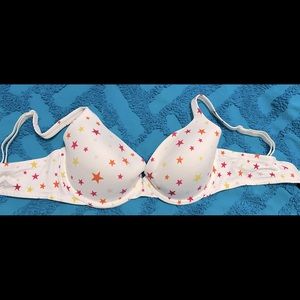 Body by Victoria’s Secret full coverage uplift 36 C Pink yellow orange Stars